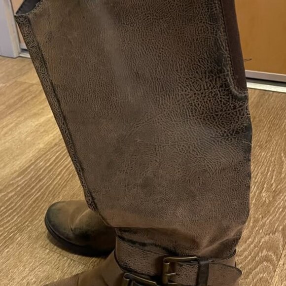 Maurice's Double-Buckle, Tall, Brown Riding Boots, Women's Size 6 - Picture 3 of 7